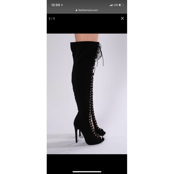 SOLD**** Brand New Fashion Nova Lexi Boot Size 5.5 - Picture 4 of 7